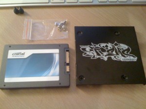 Crucial M4 SSD and Backplate